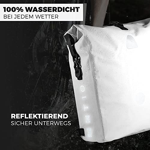 MNT10 3in1 Fahrradtasche für Gepäckträger in 18L, 25L I Gepäckträgertasche für Fahrrad,...
