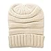 DG Hill Winter Hat for Women Slouchy Beanie Hat Chunky Knit Stocking Cap Soft Warm Cute Cream
