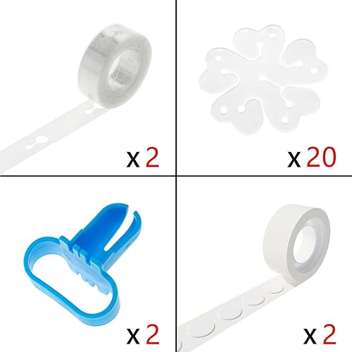 Miniatura 6 de Kit de arco de globos y kit de guirnalda de globos, paquete de 2 tiras de guirnalda de globos, paquete de 2 calcomanías de puntos de pegamento para