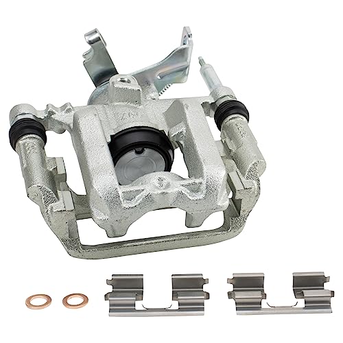 Image of TRQ Rear Left Brake Caliper w /Bracket Drivers Side