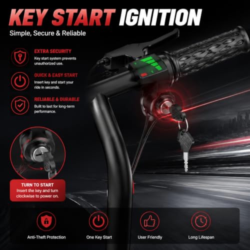 Image of Electric Scooter for Adults and Teens, 19 MPH, 15 to 21 Miles Long Range, 350W Motor, Lightweight E Scooter with App, 8.5-inch Tires and Dual Braking