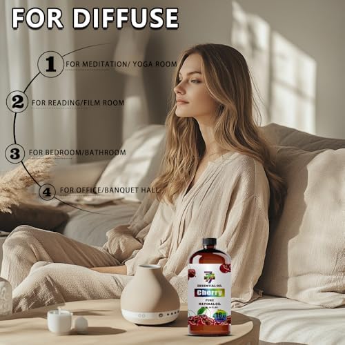 Image of Cherry Essential Oil for Diffuser Massage Cleaning,Cherry Oil 16 oz