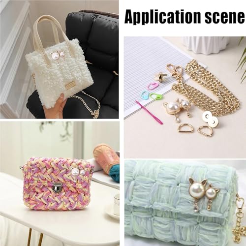 Hojas de malla de plástico para kit de bolsas crochet de tejer 6