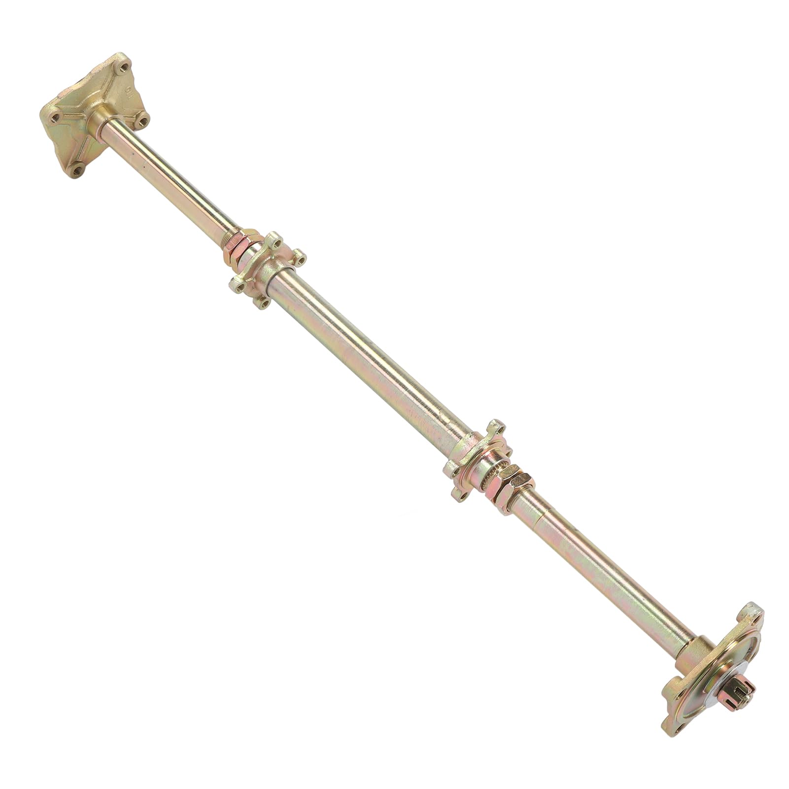 Kit de Montaje de Eje Vivo Trasero Go Kart, Acero Al Carbono para Triciclo de Deriva con Longitud de Eje de 32 Pulgadas, Piñón 428 37T y Disco de Freno de 7,5 Pulgadas