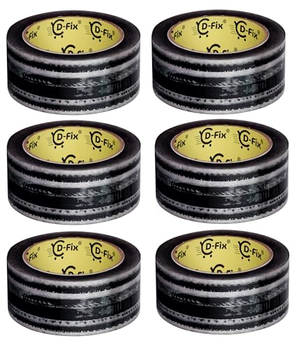 Image of D-fix Amazon Printed Packing Tape 2 Inch (48mm) -65 Meter | 6 Rolls |Strong Adhesive BOPP Carton Sealing Tape | Heavy Duty Packaging Tape for Shipping, Moving & E-commerce Use