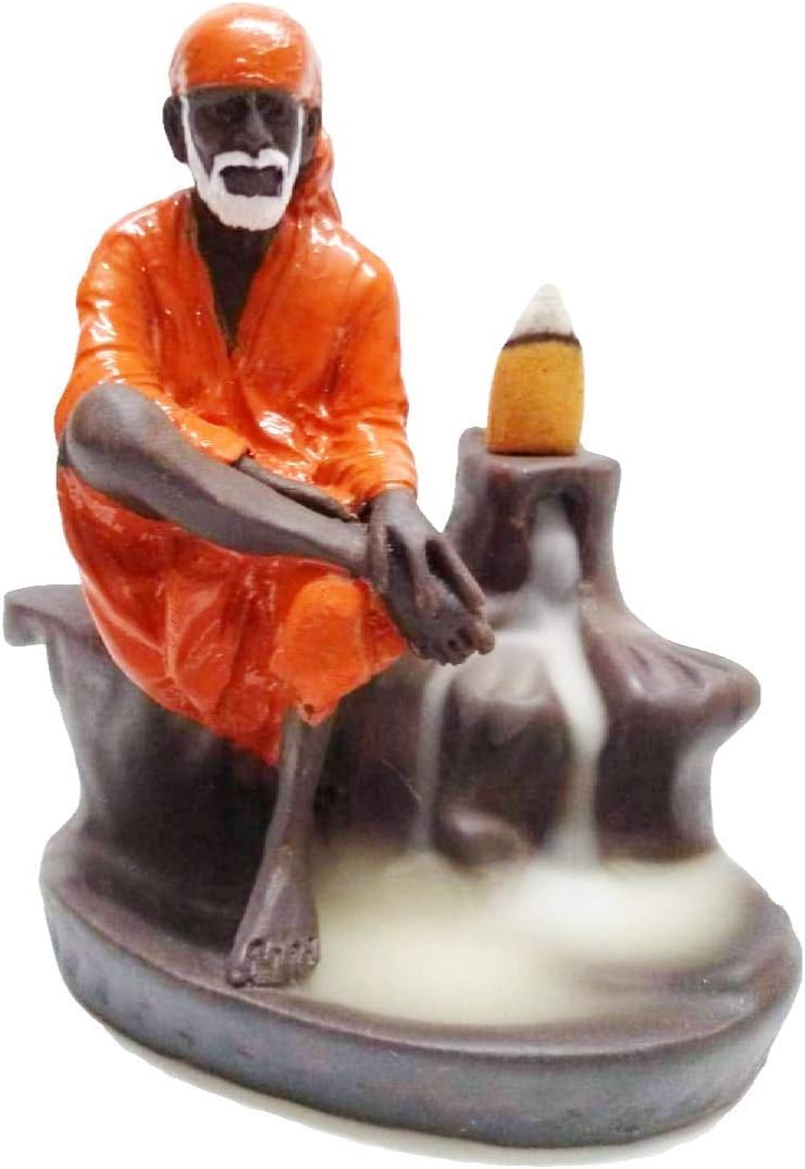 The Craftsman LORD SAI FOUNTAIN Incense Burner with 10 Smoke Backflow Scented Cone Incenses