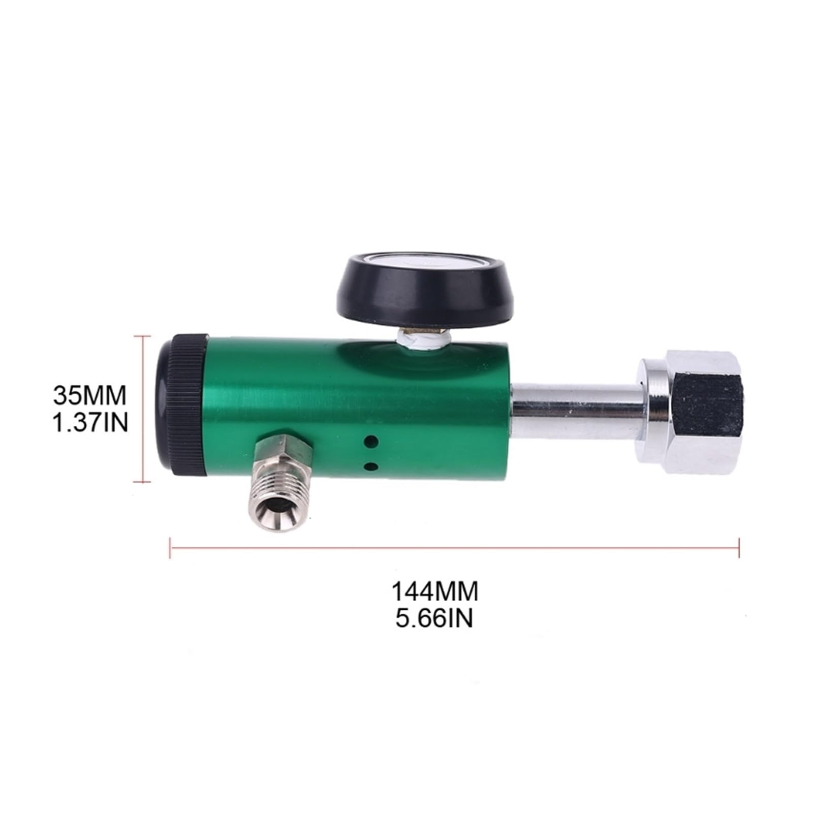 3000psi CGA540 Regulator ciśnienia tlenu Inhalator tlenowy Przepływomierz Przepływomierz butli tlenowej do klinik szpitalnych