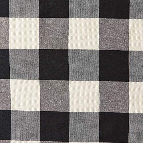 Skl Home Grandin Curtain Valance, 58" X 13", Black/Natural #TOP1