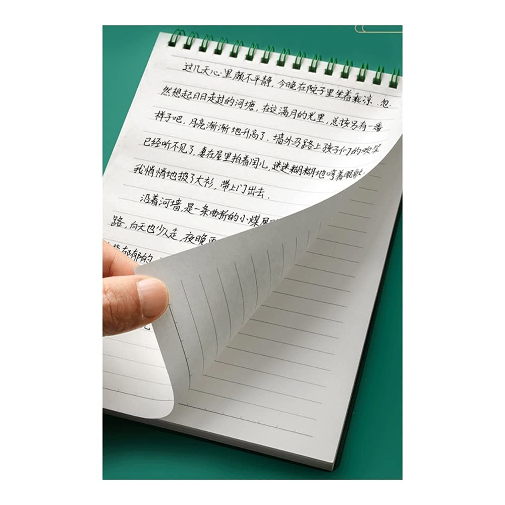 Cahier Notebook, journal de bobine à 4 pack, couverture souple en papier épais de qualité supérieure, 80 feuilles adaptées à l'enregistrement quotidiennement, inspiration et plans bureau de l'école