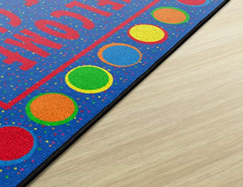 Flagship Carpets Childrens Multicolor Welcome Mat For Classroom Or Kids Home School Room, Kids Room And Playroom Or Entryway Rug, 2' X 3', Spots #TOP6