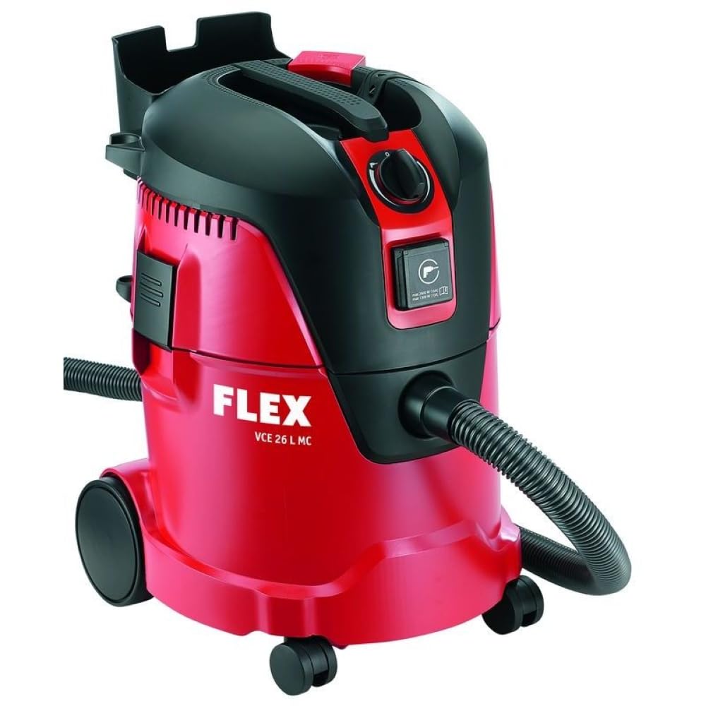 Flex Aspirador de Seguridad VCE 26 L MC (1200 W, Aspirador Industrial con Accesorios, depósito 25 l, Capacidad líquida 16 l, Longitud de la Manguera 3,5 m) 405426