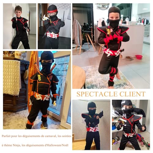 Costume Ninja Bambino Ragazzo Ragazza 3 4 Anni