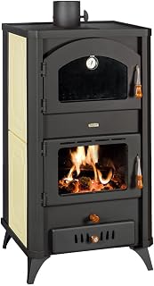 Prity FG W18 R Holzofen mit Backofen 23,4 kW | 18 kW Wassermantel | Heckabzug | Zentralheizungsherd | CE-zertifiziert