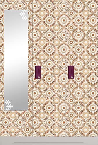 Image of CABANA HOMES Wall Stickers DIY Tile Wallpaper for Decals (45 x 125 cm, 1 Roll) (6 sq. ft) Decorative Self Adhesive Home Decor Kitchen Tiles Ceiling, Beige