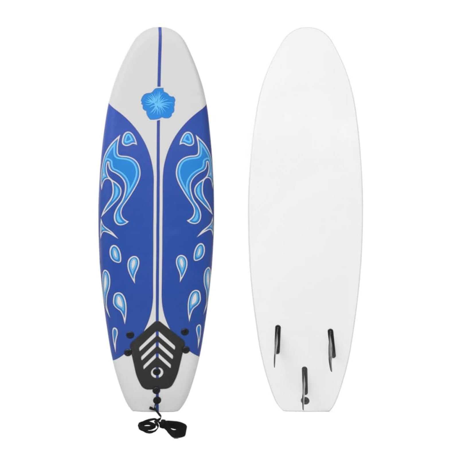 Surfboard Surfbretts 170 x 46,8 x 8 cm aus weichem XPE Mit Traktionspad,Maximale Belastbarkeit:90 kg,Blatt Surfboard Board Shortboard Wellenreiter Anfängerbrett für Erwachsene Kinder