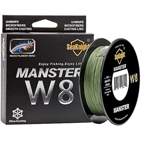 Seaknight W8 8 Strands Braided Lines 300M/500M Smooth PE Braid Multifilament Carp Fishing Lines Saltwater for Sea Fishing 15-100LB Cover