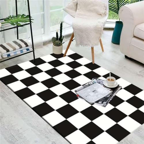 Tapis de salon moderne antidérapant à poils courts lavable - 2
