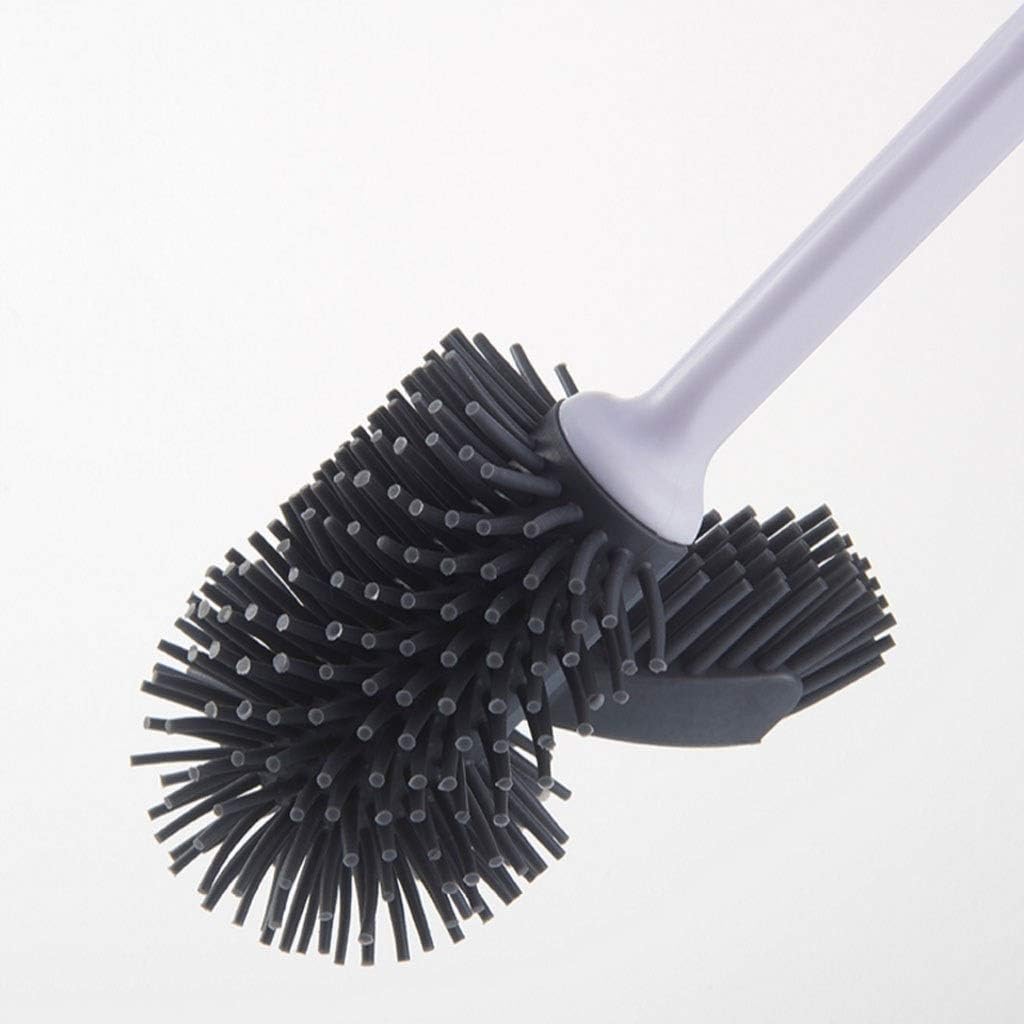 NYKK Toilet Brush and Holder Set Toilet Brush and Bracket Toilet Brush Set Lower Edge Lip Brush and Bathroom Storage Rack Toilet Brushes & Holders