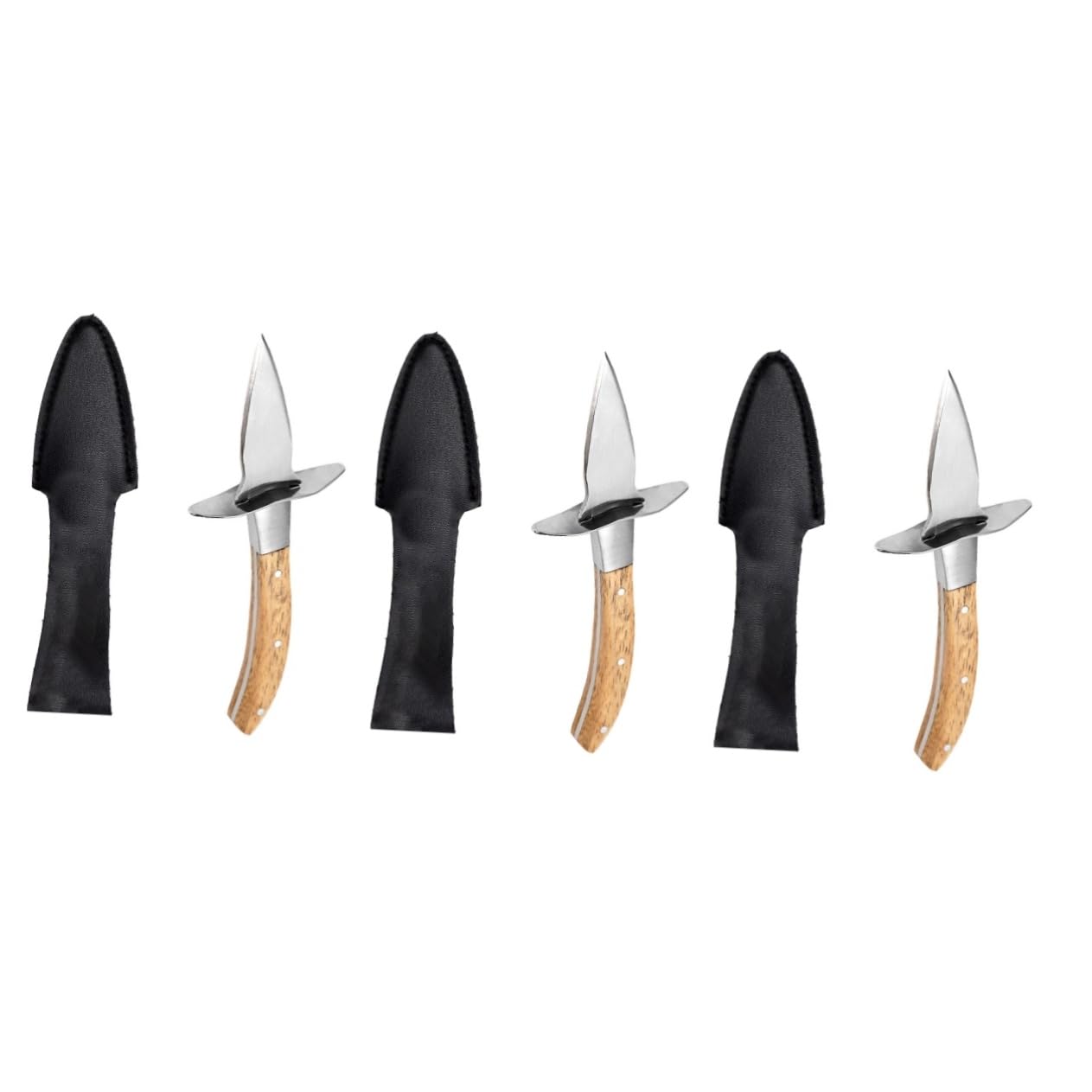TOPBATHY 3piezas Cuchillo De De Ostras Inoxidable Mango De Herramienta Profesional Para Ostras Funda Protectora y Picnics