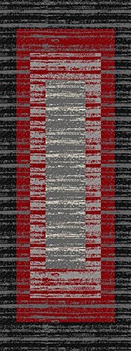 Maxy Home Custom Size Hallway Runner Rug - 31 In X 14 Feet - Price Drops By Size - Rubber Backed Non Slip Bordered - Choose Width X Length #TOP9