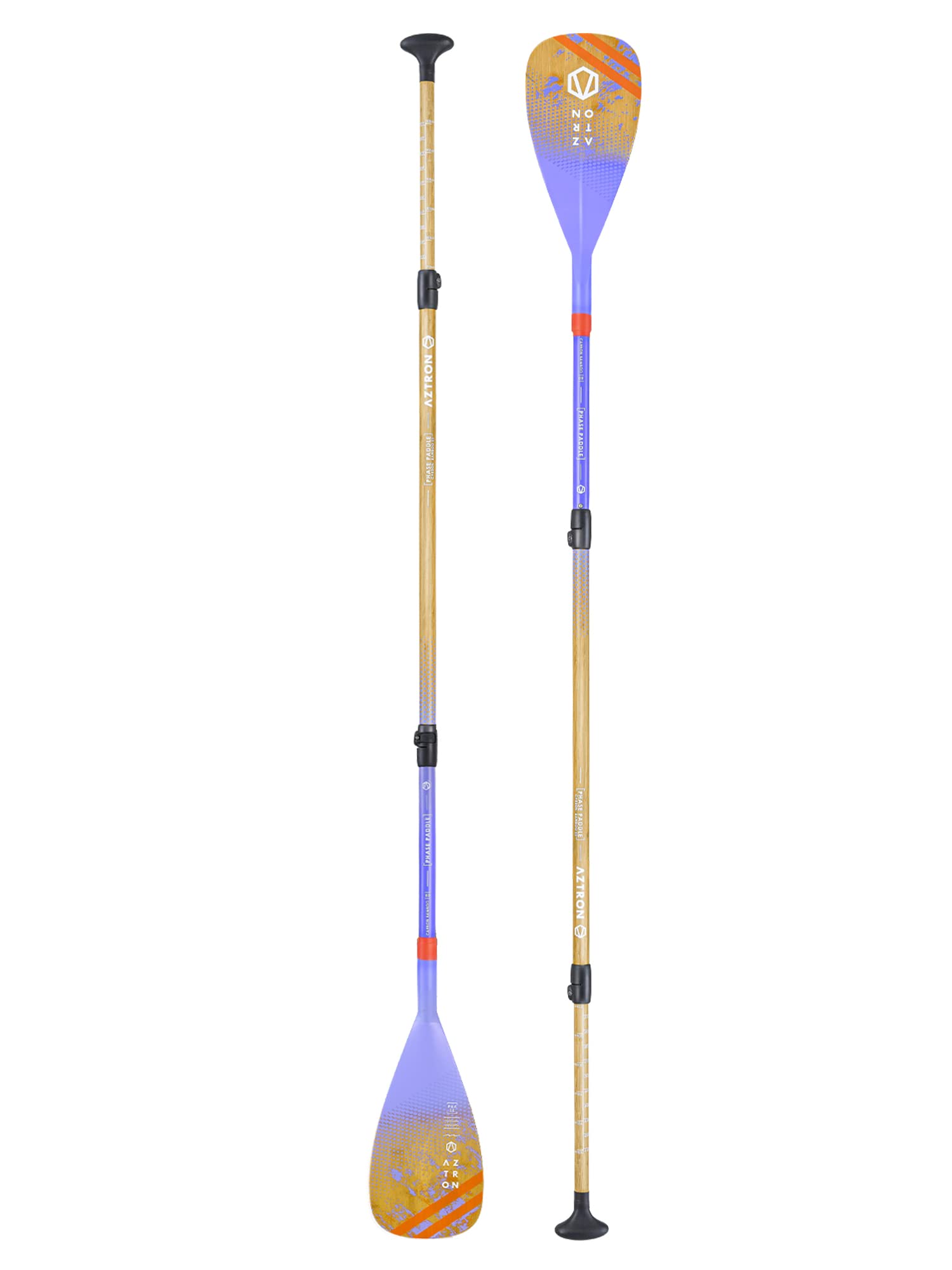 AZTRON Phase Bamboo Carbon 3-Section Paddle