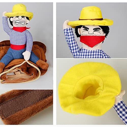 Costume da cowboy per cani, in fibra di