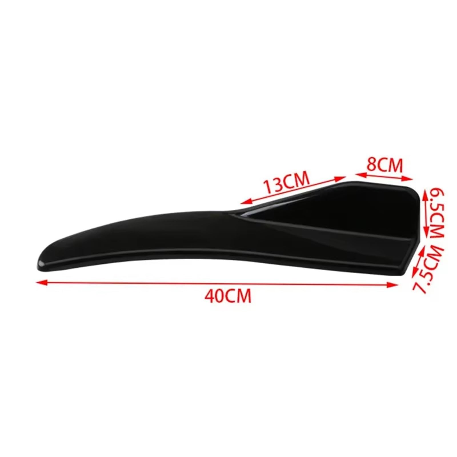 Auto Trittbretter Splitter Universal Vorne Hinten Stoßstange Streifen Lip Spoiler Diffusor Splitter Scratch Carbon Fiber Winglets Seite Rock Verlängerung(Black a)