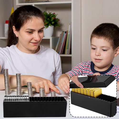 Caja plástica para almacenamiento de monedas x6 miniatura 6