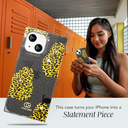 Image of COCOMII Rectangle for iPhone 15 Plus /14 Plus Case, Leopard Pear
