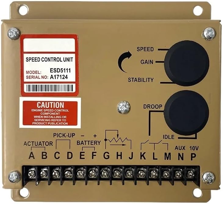 ESD5111 Engine Governor Speed Controller Generator Control Module Board Power AC Motor Genset Parts 12v 24v