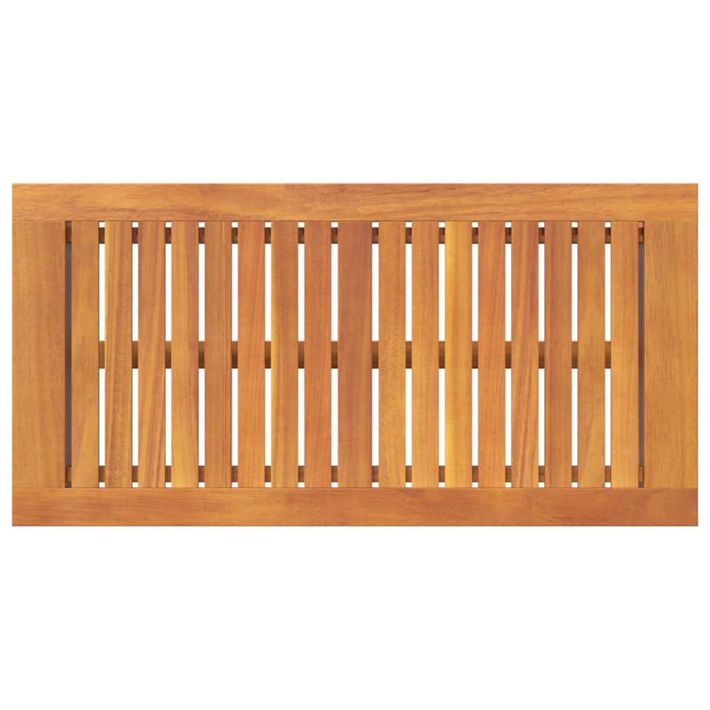 Tavolino da salotto in legno massello di acacia oliato naturale