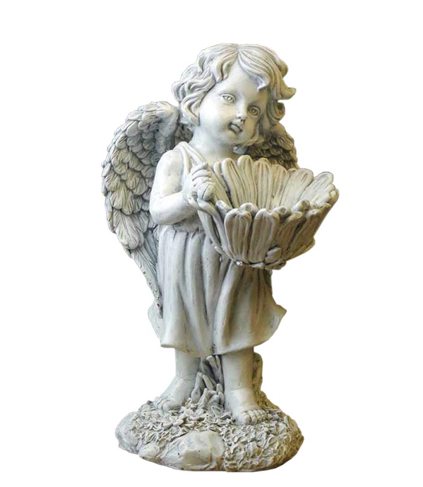 Sculpture d'ange pour déco de jardin romantique et ambiance rétro de salon