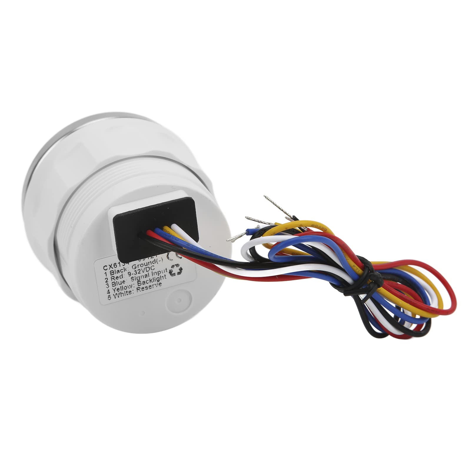Misuratore serbatoio carburante, alta precisione 0‑190Ω Indicatore livello carburante Basso consumo energetico per barca per yacht per camper(bianco)