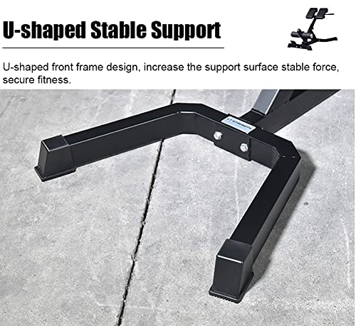 Romeinse stoel, Heavy Duty Hyperextension Romeinse stoel voor thuis Gym Fitness, verstelbare rugverlengbank oefenapparatuur, belastingen 400 lbs - Image 5