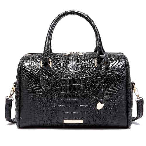 Image of Makcr Joacbv Top-Handle Crocodile Purses For Women Crossbody Leather Bags Trendy Large Capacity Tote with Shoulder Strap