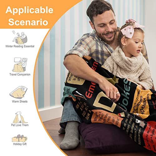 Pezolen Best Gifts For Dad Blanket 60"X50", Birthday Gifts For Dad, New Dad Gifts For Men, Gifts For Dad Who Wants Nothing, Dad Joke Gifts From Daughter, Gift For Dad, Dad Birthday Gift #TOP3