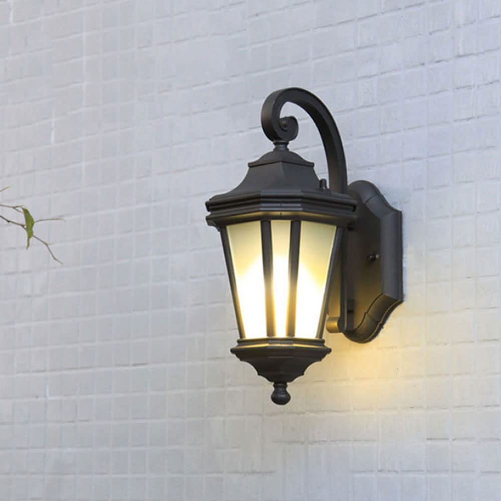 SEMANHUA Edison lampa ścienna, aluminiowa, czarna, przemysłowa lampa ścienna w stylu vintage, retro, metalowa, do domu, hotelu, jadalni, latarni ściennej, oświetlenia zewnętrznego