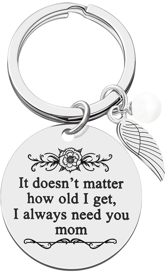 ECOOLOC Mother's Day Gifts for Moms from Daughter Son, Keychain/Keyring Mom Birthday Gifts with Gift Box
