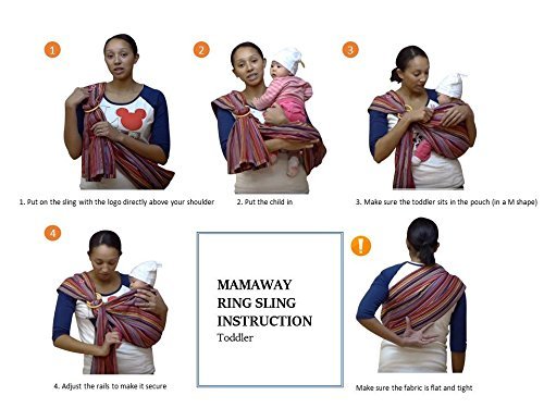 Mamaway Ring Sling Baby Wrap Carrier For Infants And Newborns