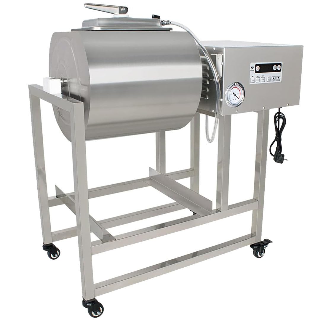 MazmornFly Vacuum Tumbler Marinator - Max.90LBS Commercial Meat Tumbler Marinator 45L 30Min Fast Marinating,350W Copper Motor, Bidirectional Rotation,3 Speeds, Meat Tumbler for Catering Kitchen