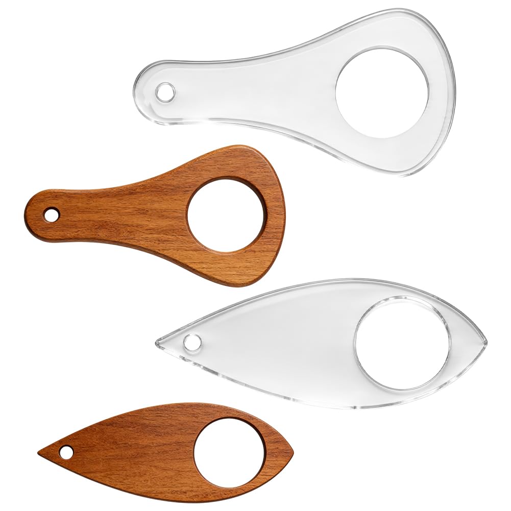 2 plantillas de fresado acrílico abrebotellas para manualidades de madera de 5 mm de grosor