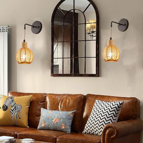 Apliques de pared que funcionan con pilas con luz LED regulable 6