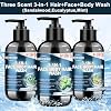 Gifts for Men, Mens Body Wash Bath Gift Set, Cleanses, Hydrates, Nourishes Skin,Christmas Gift Baskets Self Care Package Stocking Stuffers Birthday Valentines Gifts for Men Him Boyfriend Husband Dad