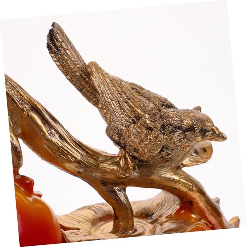 Style chinois authentique : oiseau kaki, décor de table unique - 3