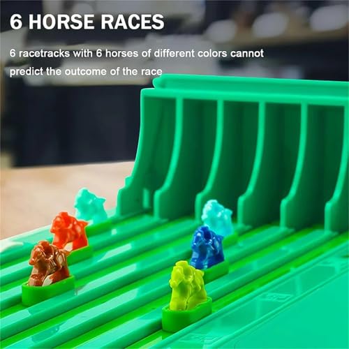 Juego de Mesa Horse Racing con 6 Caballos miniatura 3