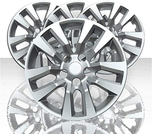 Auto Reflections Set of 4 16" 10 Spoke Wheel Covers for Nissan Altima 2013-2018 - Silver