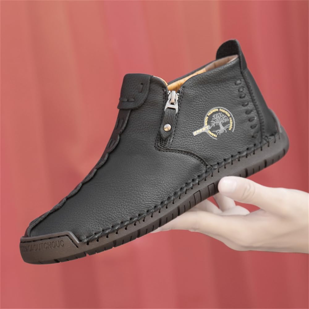 barefoot medieval ankle boots women renaissance shoes zip up boots leather nonslip image 4