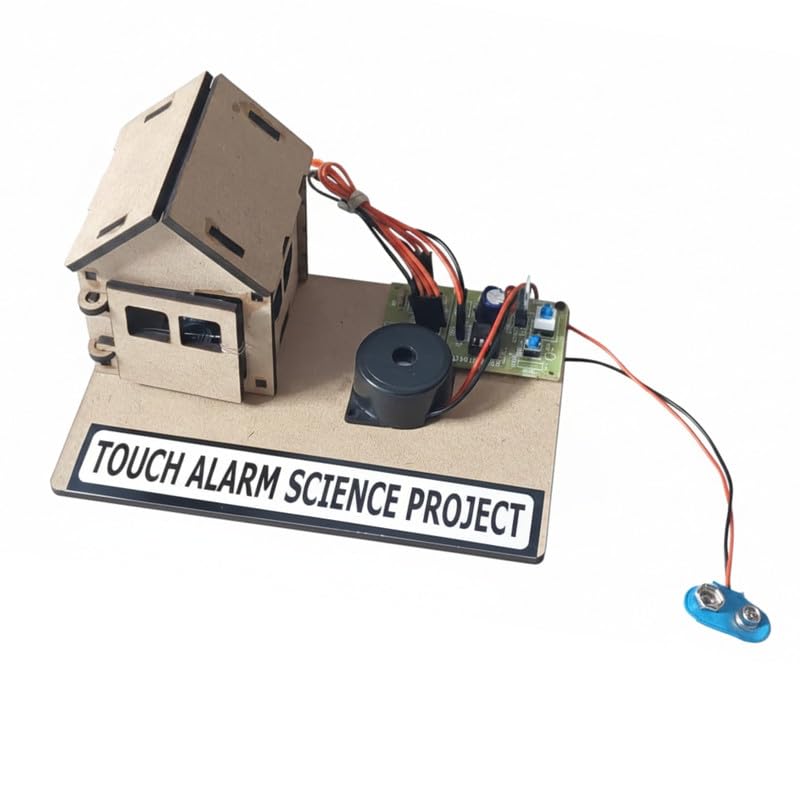 Touch Door Burglar Intruder Alarm with Buzzer Electronic Physics Science Project Working Model for Class 6 to 12 STEM Educational Experiment Kit for School Kids and Students-image-44
