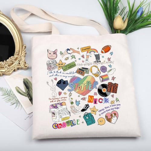 Bolso Tote KUIYAI inspirado en programa de TV con diseño en canvas, para fans Charlie Nick, regalo LGBT orgullo gay miniatura 5