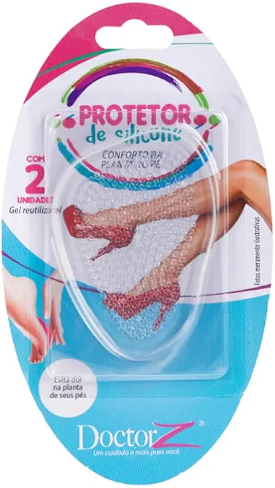 Par De Palmilha De Silicone Para os Pés Protetor Plantar Saltos e Sapatos Linha Premium M5 Armarinhos